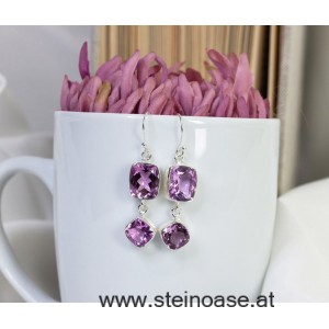 Ohrhänger Amethyst facettiert